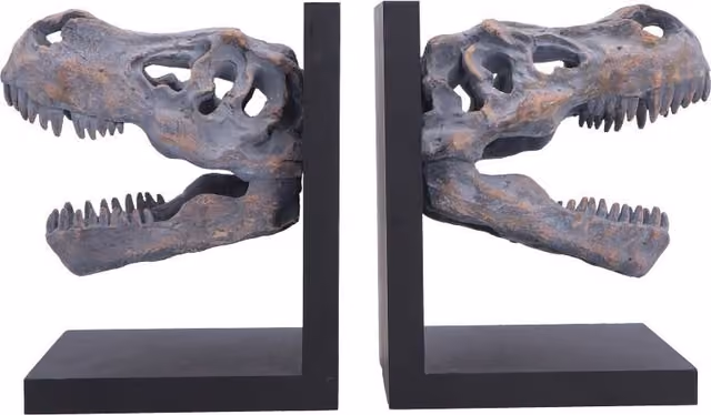 Nemesis Now Tyrannosaurus rex dödskalle bokstöd