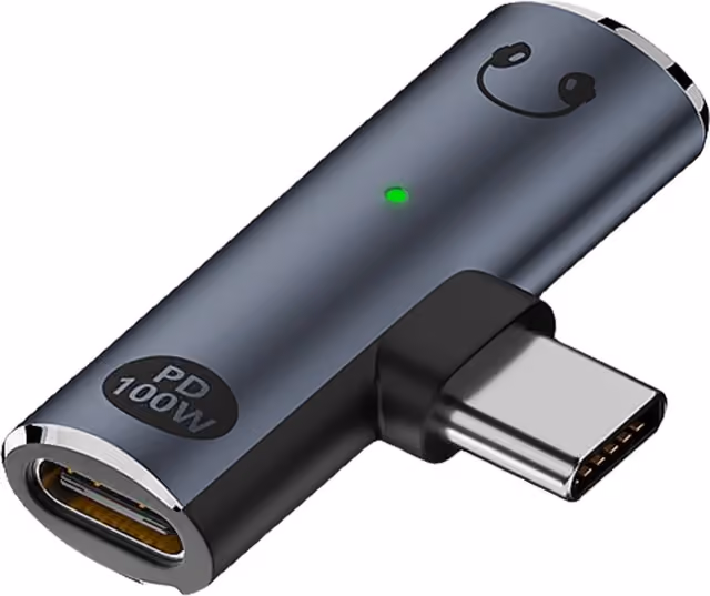 USB-C hane till 3,5 mm ljud + USB-C PD 100W laddningsadapter