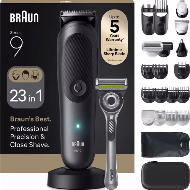 Braun All-In-One Series 9 multigroomer AIO956 (grå)
