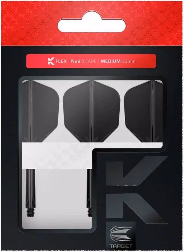 Target Dart skaft K-Flex No.6 (medium, svart)