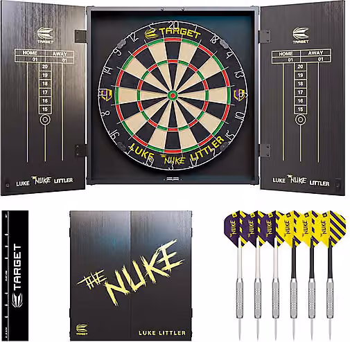 Target Darts Luke Littler dartskåp och tavla set (2024)