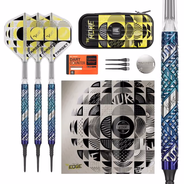 Target Darts Luke Littler Edge soft tip dartpilar (95% volfram, 19 g, 2025)