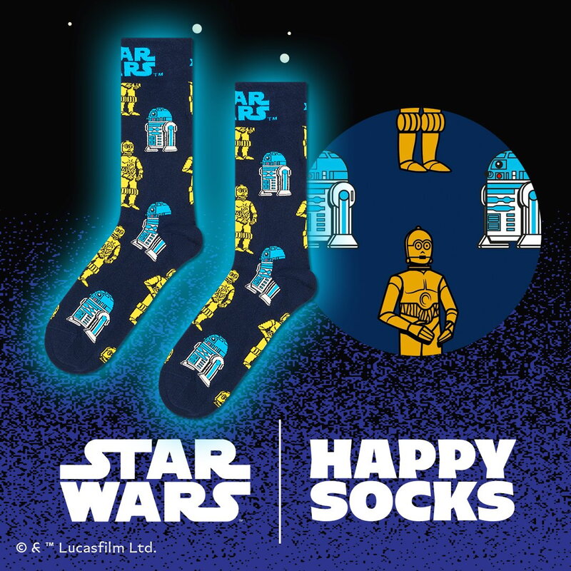 Happy Socks STAR WARS R2D2 & C3PO Sock 41-46