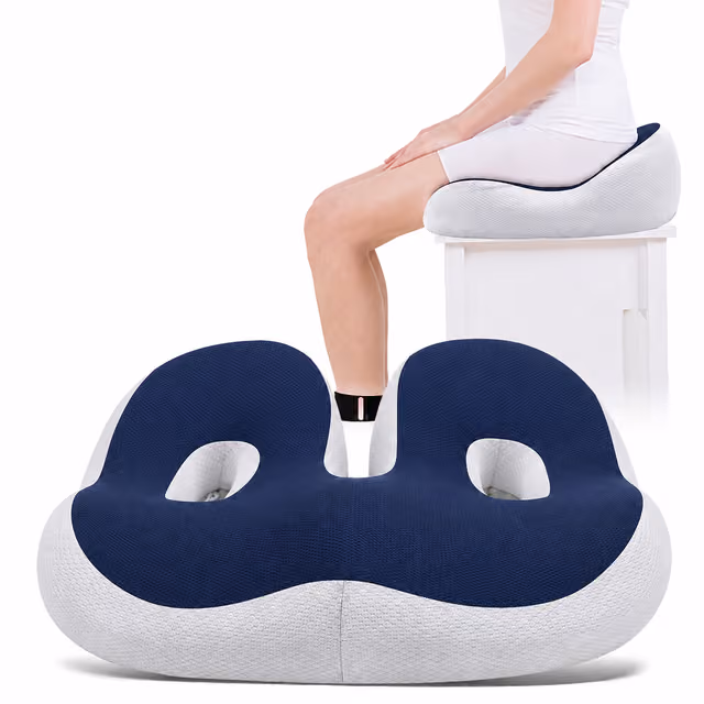 Ergonomisk Sittdyna i Minnesskum NavyBlue