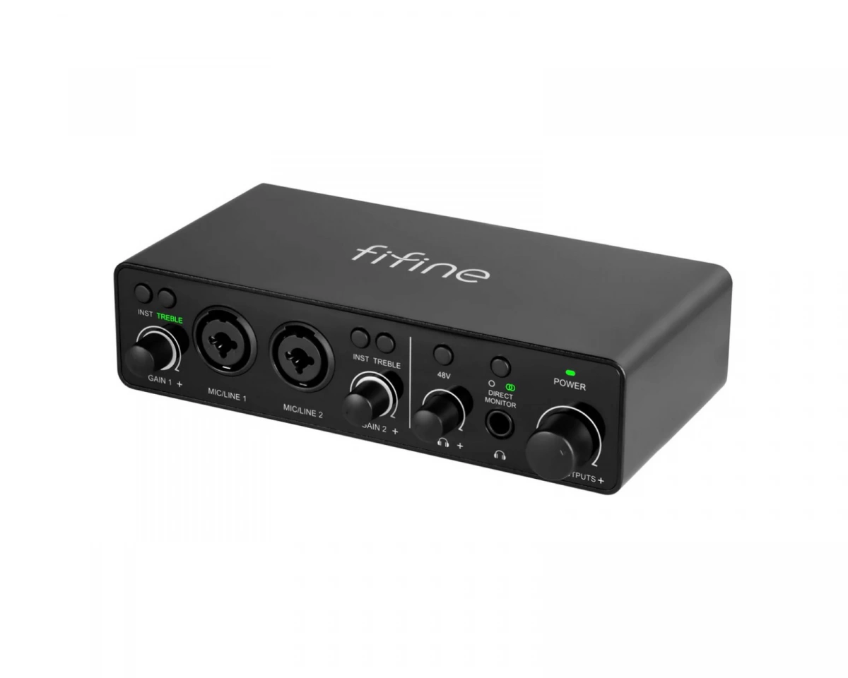 Fifine Ampli3 Ljudkort XLR & TRS - Svart