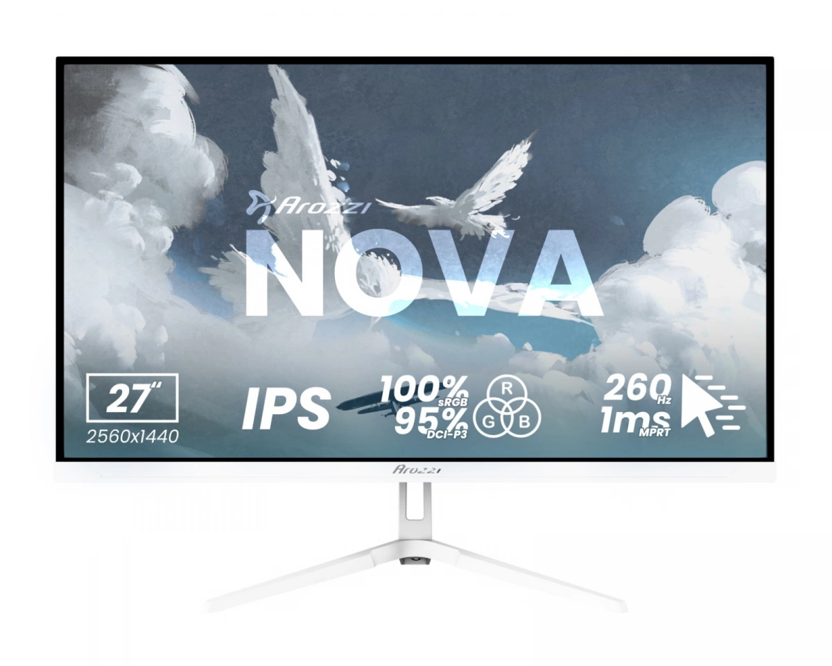 Arozzi Nova 27" IPS 2560x1440 260Hz Gamingmonitor - Vit