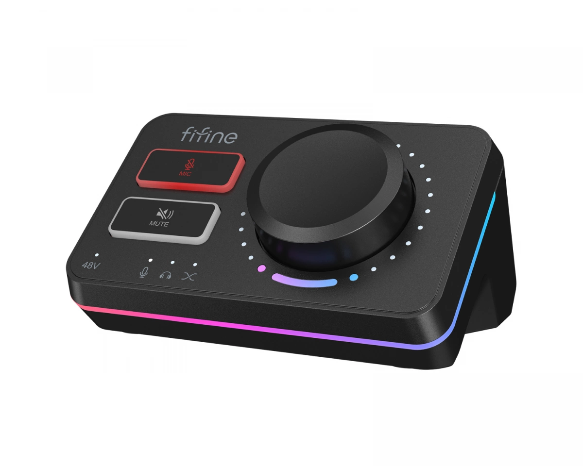 Fifine AmpliGame SC9 Ljudmixer - Svart