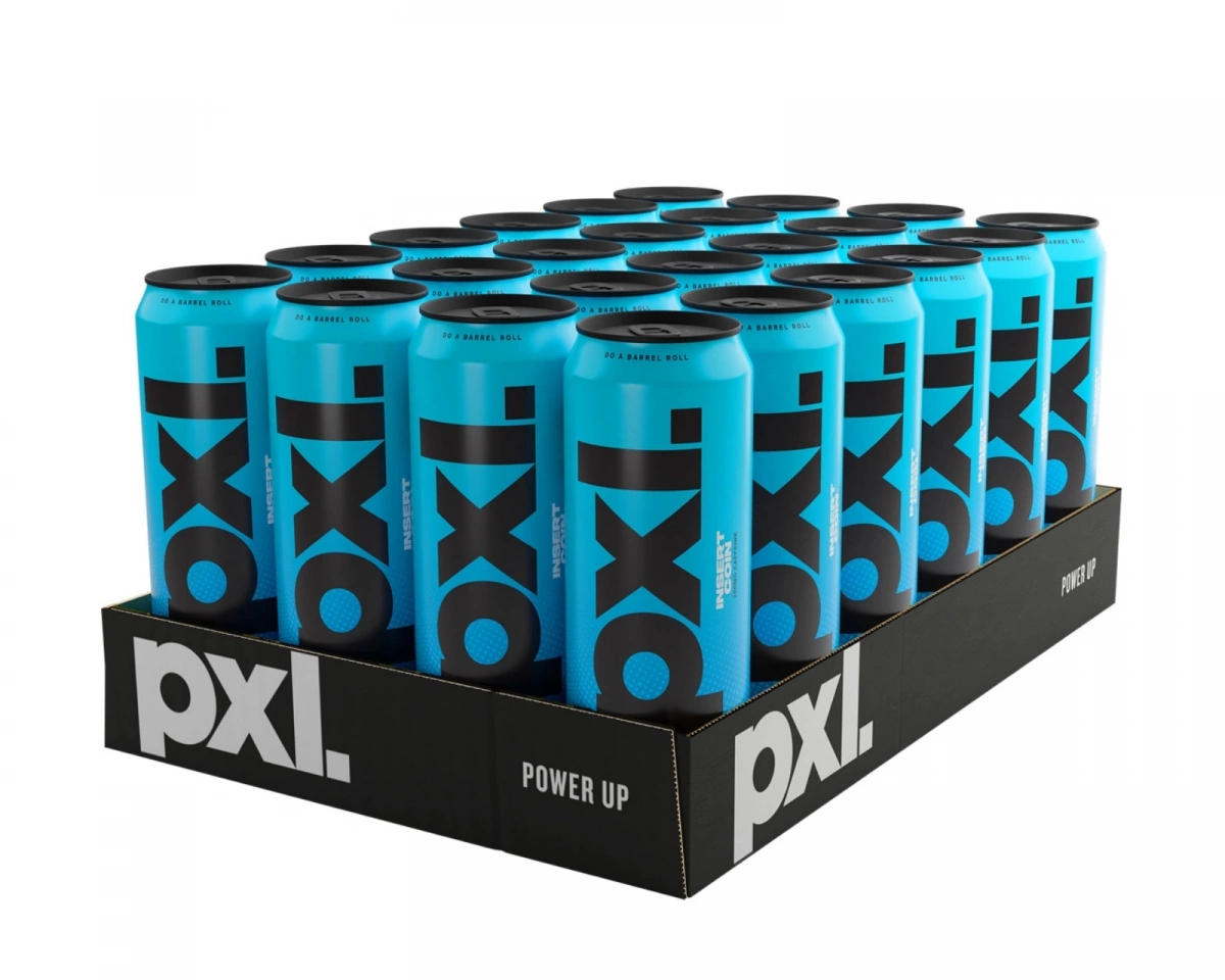 PXL Energy Insert Coin (Blåbär & Hallon) 24 x 500 ml
