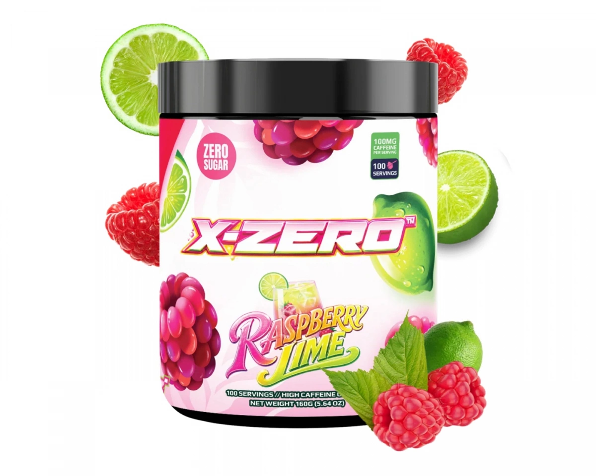 X-Gamer X-Zero Raspberry Lime - 100 portioner
