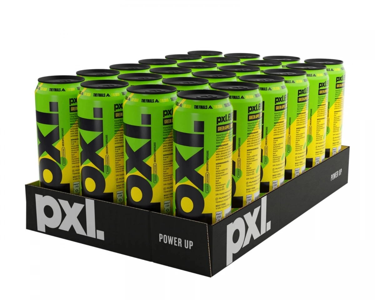 PXL Energy Sour Core (Gröna Äpplen) 24 x 500 ml
