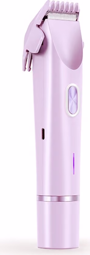 Elektrisk Hårborttagare för Kvinnor - Smärtfri Trimning för Ansikte, Kropp & Bikini Purple