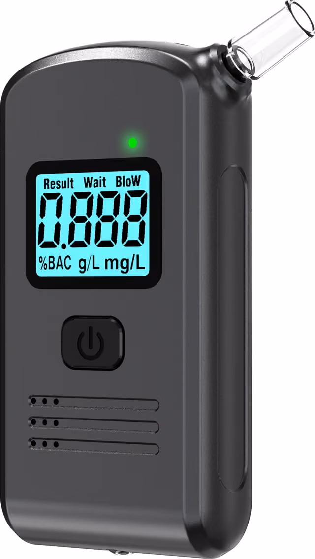 Bärbar Alkoholmätare med LCD-Display - Noggrann och Bekväm Mätning