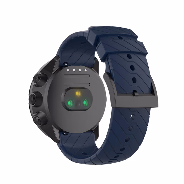 Silikontwill förlängd modell klockarmband för Garmin Forerunner 22mm Blue