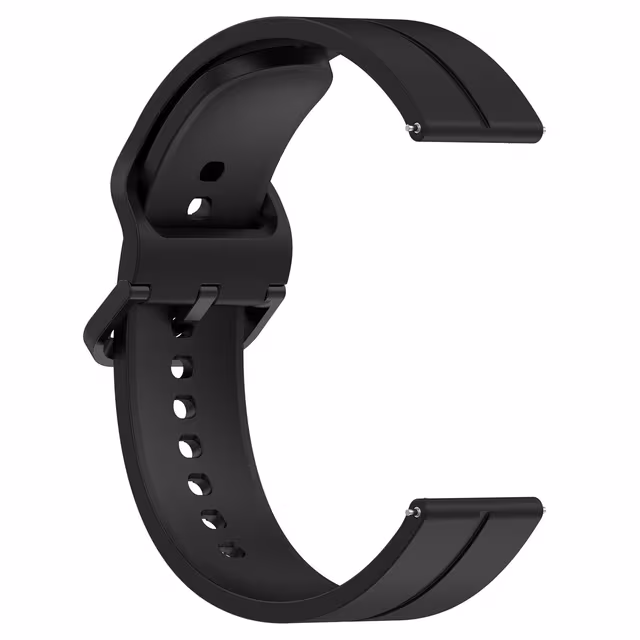 Ersättande Klockarmband i Silikon för Haylou Watch 22mm Black