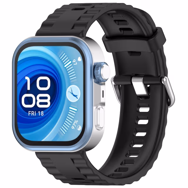 Klockarmband i Silikon för Huawei Fit 4 Pro Black