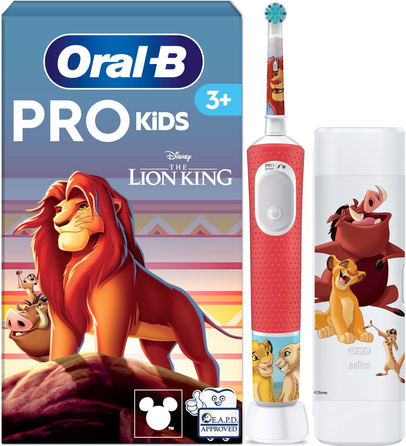 Oral-B Vitality Pro Kids 3+ Lion King, Travel Case