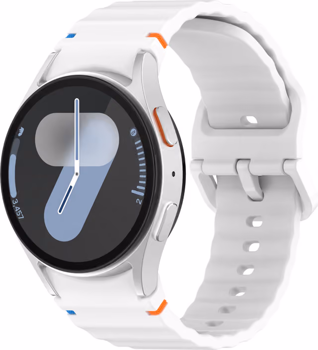 Klockarmband i Silikon för Samsung Watch 7 White