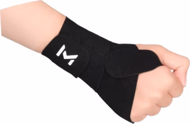 Tum- och Handledsstöd för Tendinitlindring - Lycra Material Black