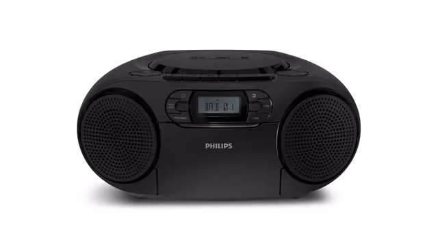 Philips TAZ2500 CD-spelare med FM-radio (svart)