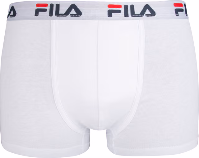 FILA Contrast Logo boxershorts 2pk (XL, vit)