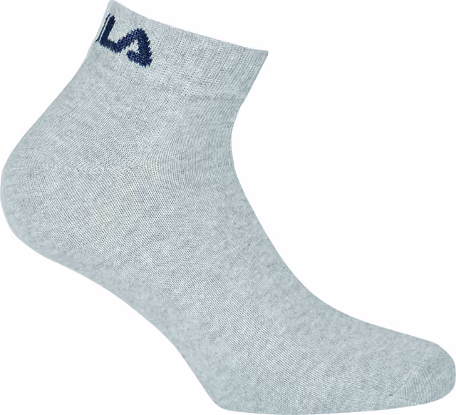 FILA Quarter-strumpor 3pk (43-46, grå)