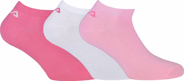 FILA ankelstrumpor 3pk (35-38, rosa)