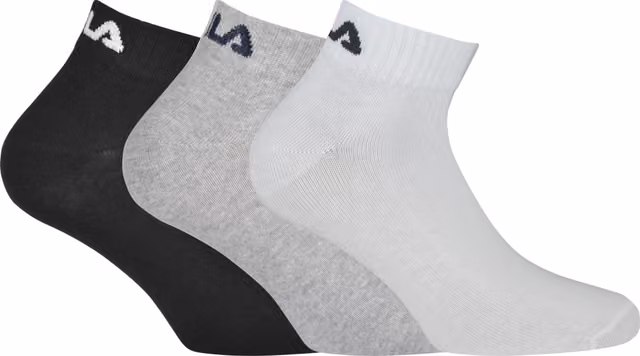 FILA Quarter-strumpor 3pk (43-46, flerfärgad)