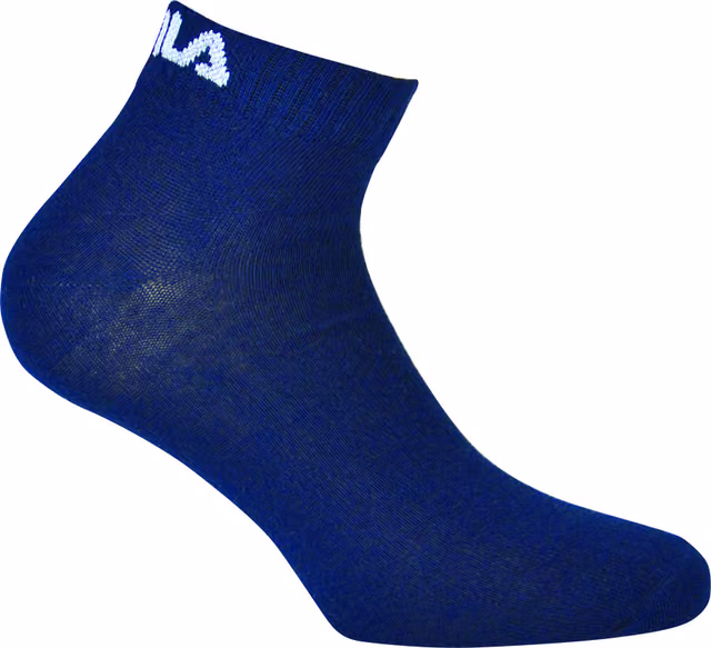 FILA Quarter-strumpor 3pk (35-38, blå)