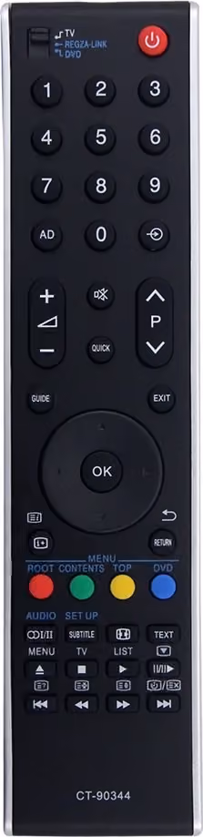 Fjärrkontroll Ersättning för CT-90344 För Toshiba TV
