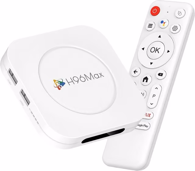 H96 MAX M1 Plus 8K Android TV Box 4+32GB WiFi6 BT5.4 Röstassistent Mediaspelare