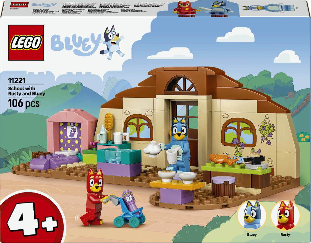 LEGO Bluey Skolan med Rusty och Bluey 11221