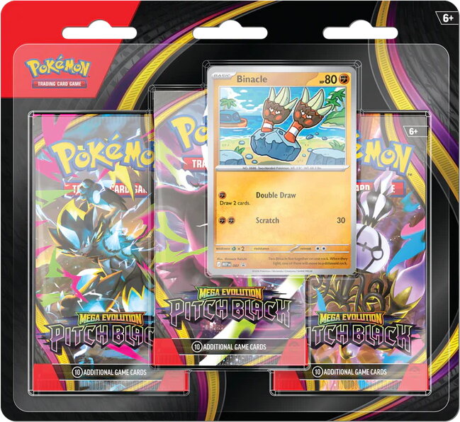 Pokemon ME5 Pitch Black Booster 3-pack