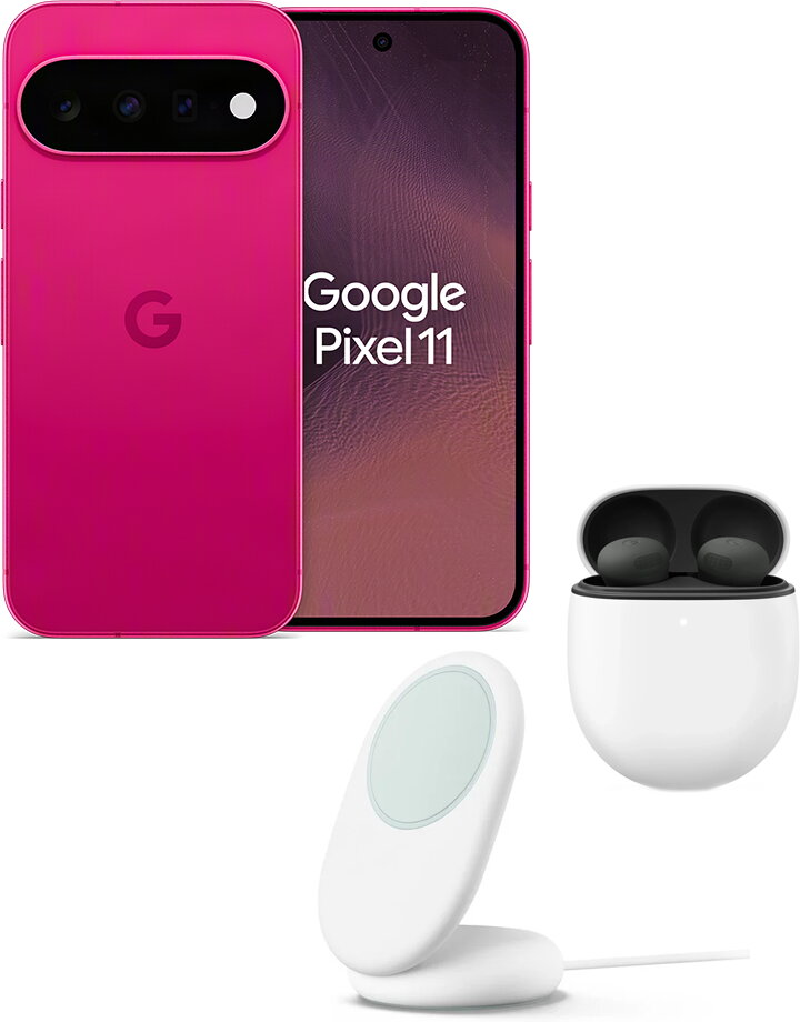 Google Pixel 11 256GB - Hibiscus - Lanseringsbundling
