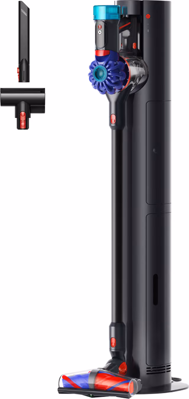 Dyson V10 Konical stavdammsugare + Auto-empty Dok