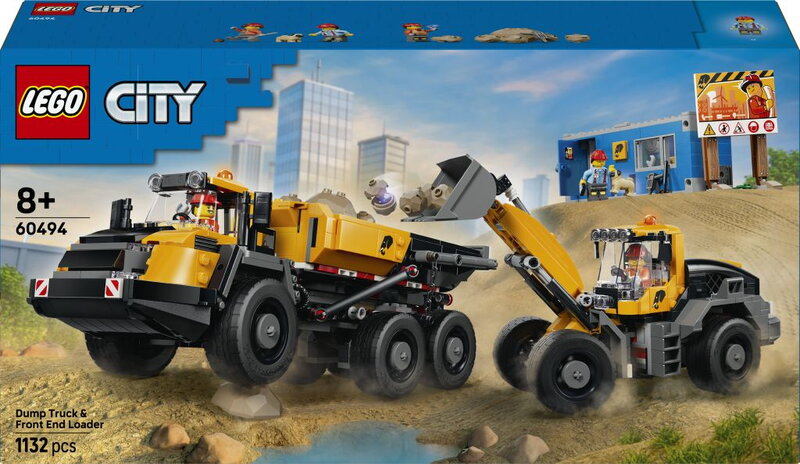 LEGO City Dumper och frontlastare 60494