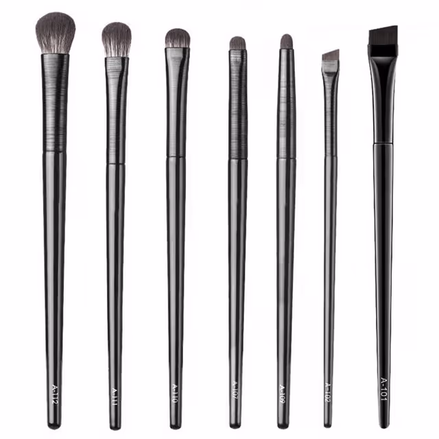 7st Ögonskugga borstset Makeup ögonbryn - 6 borstar + 1 vinklad