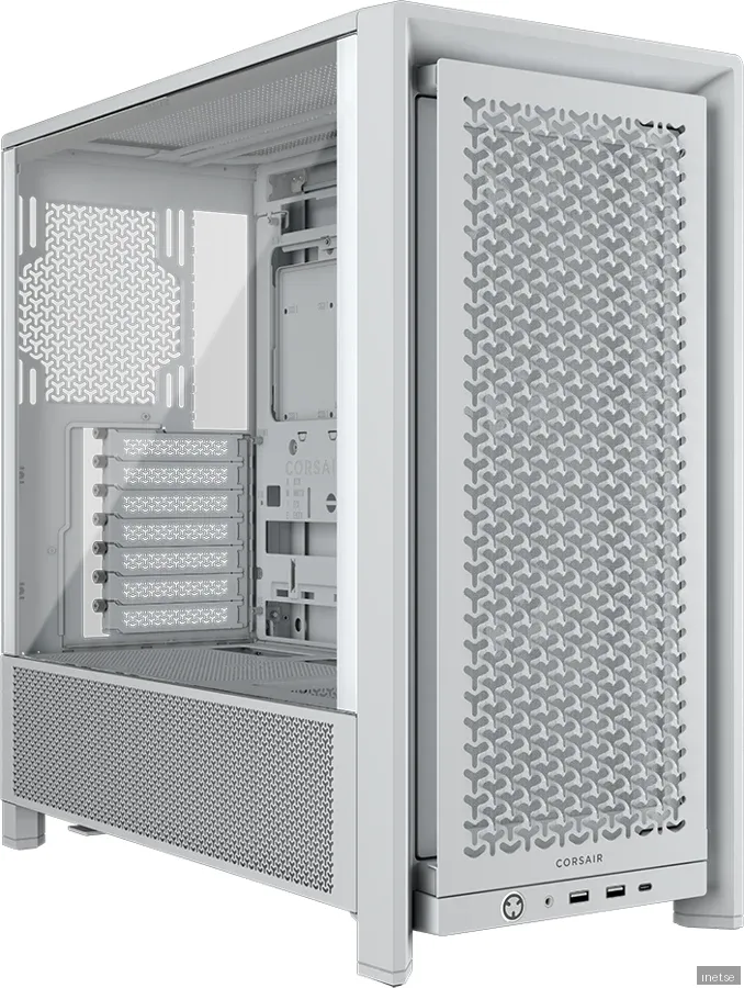 Corsair FRAME 4000D RS (3 white fans) - Chassi - Miditower - Vit