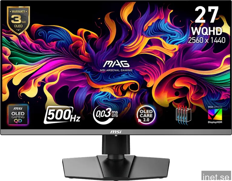 MSI 27" MAG 272QP X50 OLED QHD 500 Hz