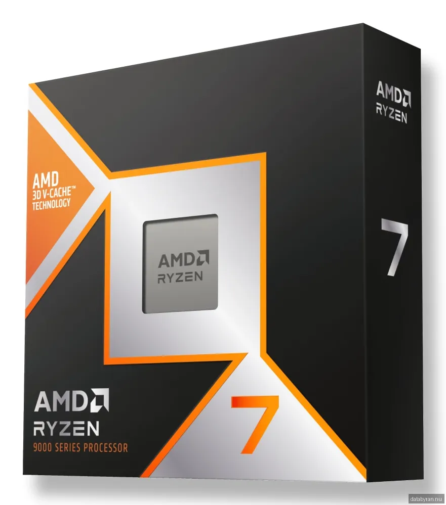 AMD Ryzen 7 9850X3D CPU - 8 kärnor - 4.7 GHz - AMD AM5 - AMD Boxed (utan kylare)