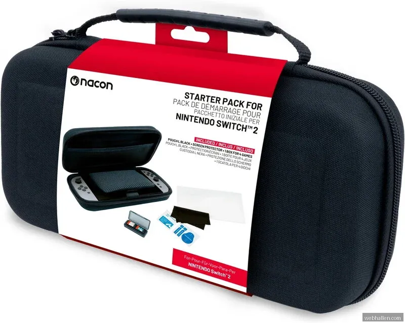 Nacon Switch 2 Pack - Case + Screen protector - Svart