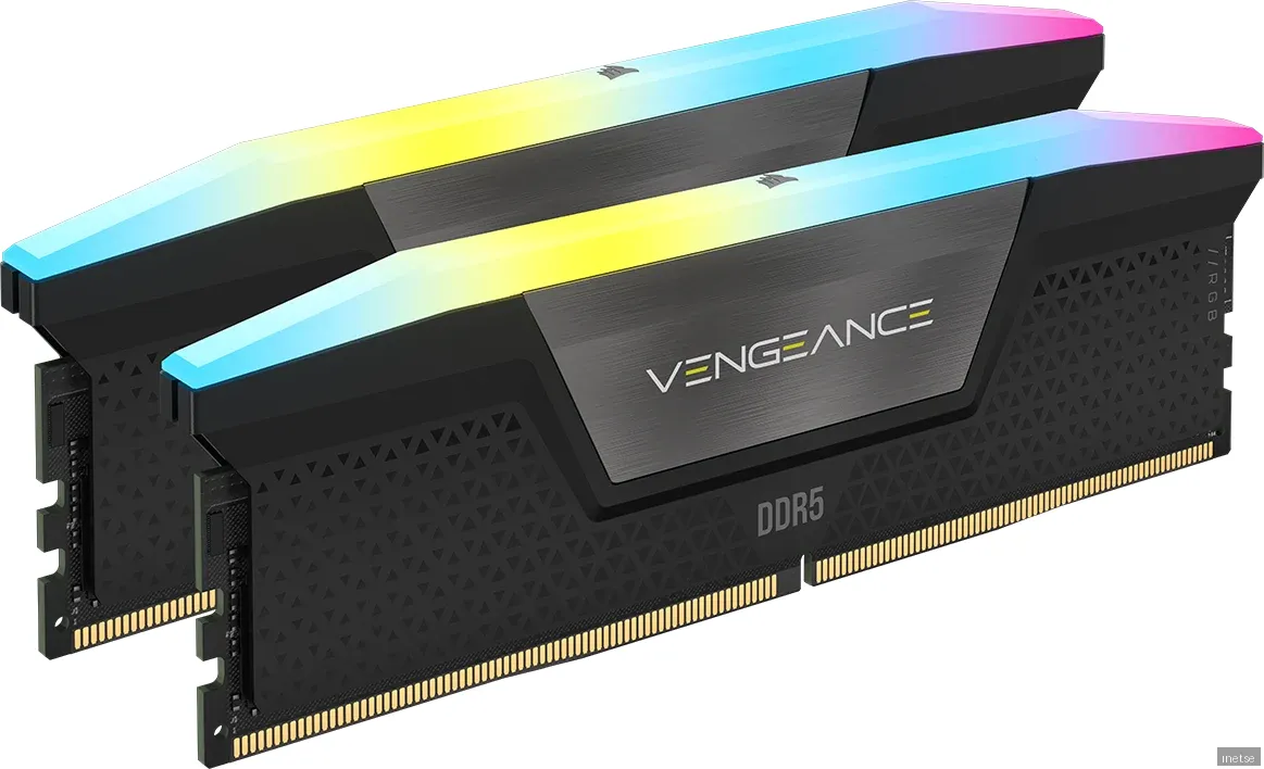 Corsair Vengeance RGB DDR5-6000 - 32GB - CL38 - Dual Channel (2 pcs) - Intel XMP - Svart med RGB