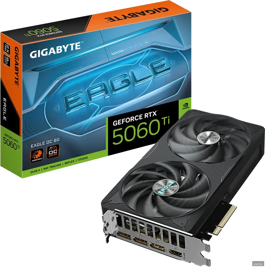 GIGABYTE GeForce RTX 5060 Ti EAGLE OC - 8GB GDDR7 RAM - Grafikkort