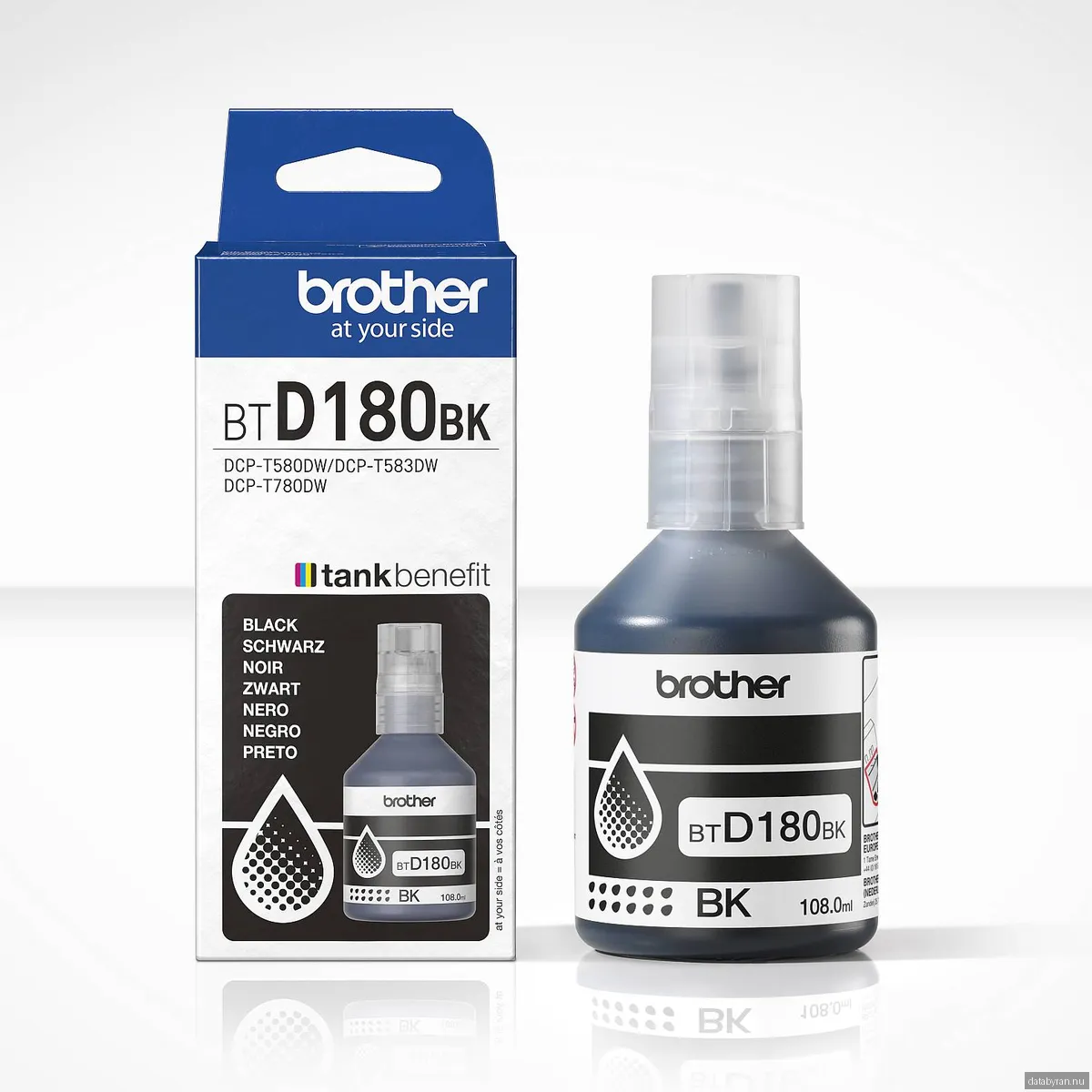 Brother BTD180BK - black - original - ink refill