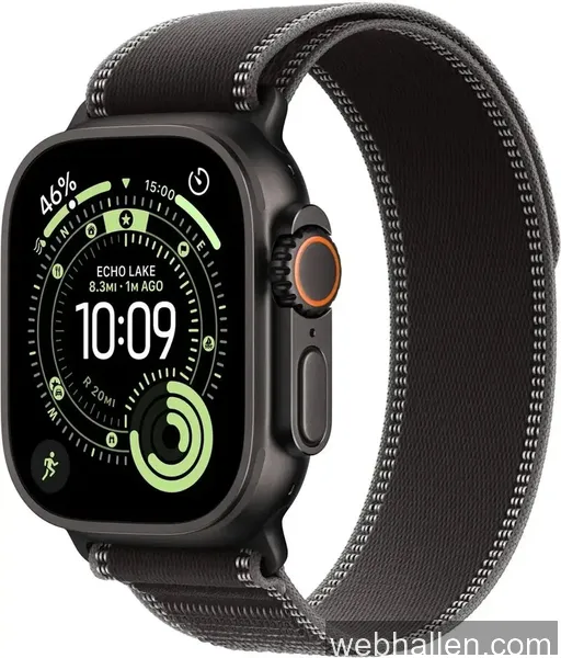Apple Watch Ultra 3 49mm Svart Titan - Svart Terrängloop S/M