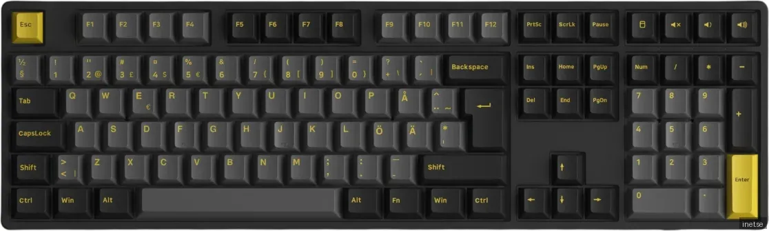 Akko 5108B Plus-S Trådlöst tangentbord - Black & Gold [V3 Cream Blue Pro]