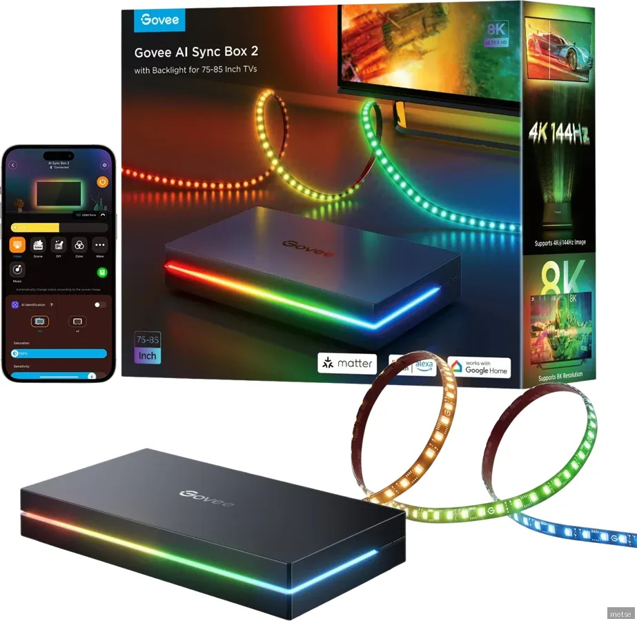 Govee AI Sync Box 2 for 75-85 inch TVs