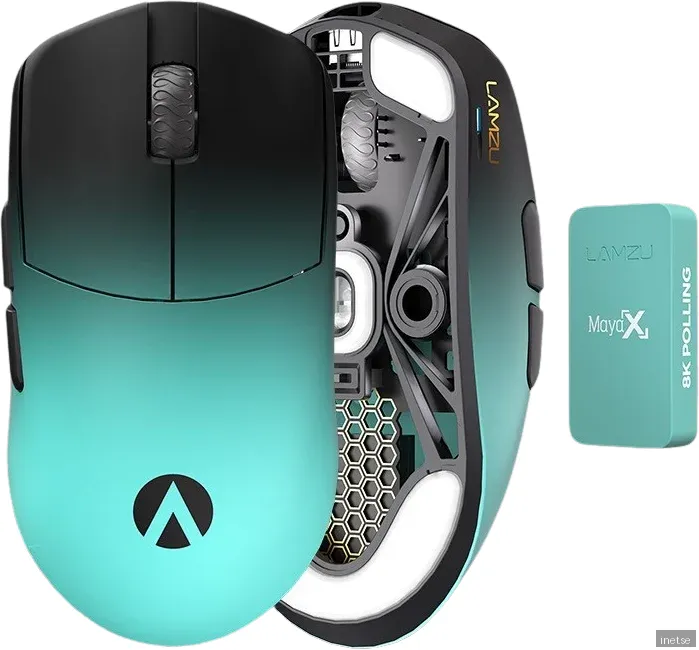 Lamzu Maya X - Gamingmus - Optic - 6 knappar - Blå