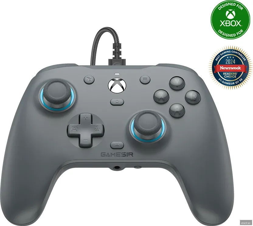GameSir G7 SE Trådbunden PC & Xbox Kontroll - Sporty Gray [Hall Effect]
