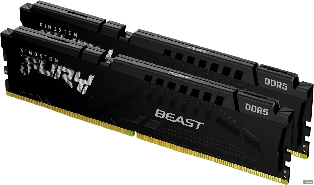 16 GB (2x8GB) DDR5-6000 Kingston FURY Beast Black CL30, AMD EXPO - Svart