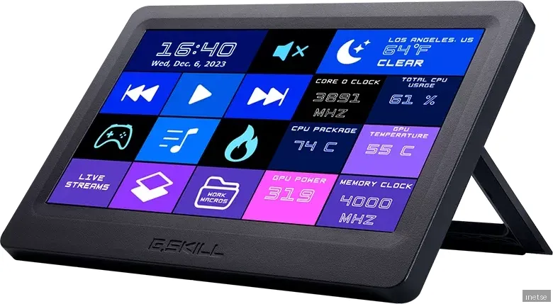 G.Skill WigiDash - Pekskärm med LCD-bildskärm